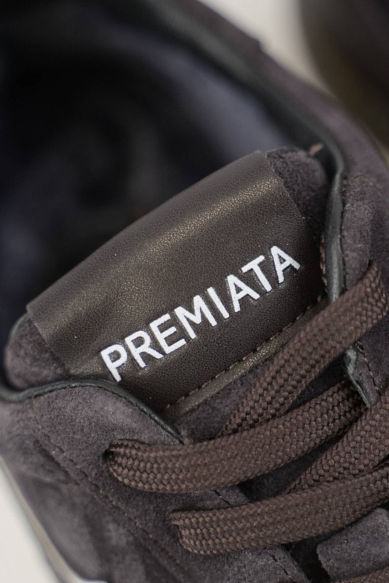 Замшевые кроссовки с мехом Premiata low-top - Brown