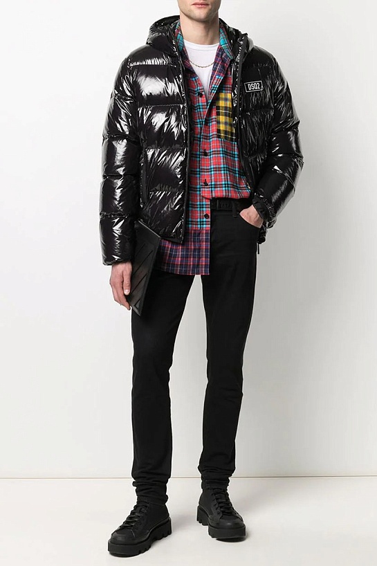 Мужская чёрная куртка Dsquared2