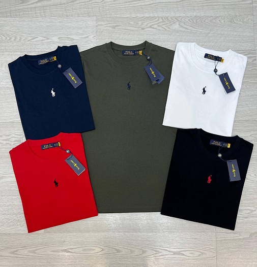 Футболка Polo Ralph Lauren красного цвета   