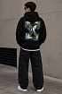 Мужское чёрное худи Off-White Arrows logo-print