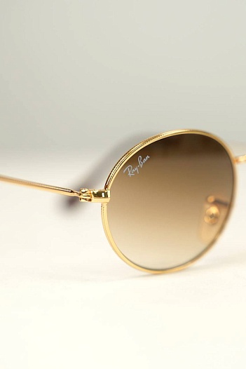 Солнцезащитные очки Ray-Ban Oval Metal - Brown   