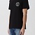 Мужская чёрная футболка Versace Jeans Couture V-emblem