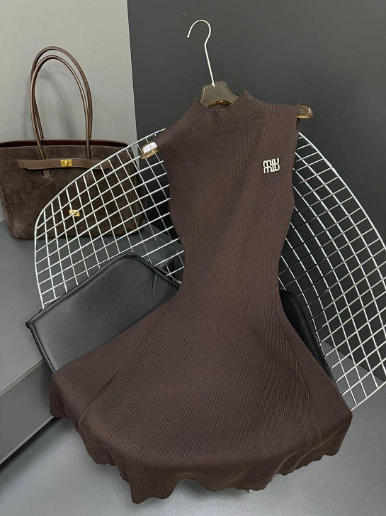 Женское платье MIU MIU premium - Brown
