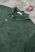 Зелёное поло Etro с узором пейсли
