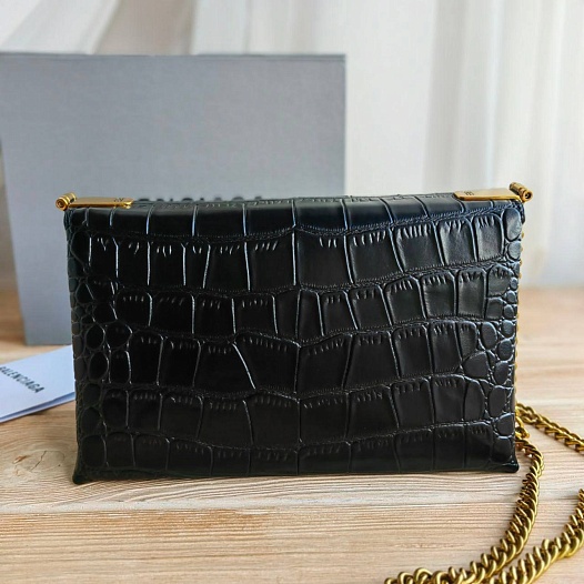 Кожаная сумка Balenciaga Triplet Crocodile-Effect 23x13 см   