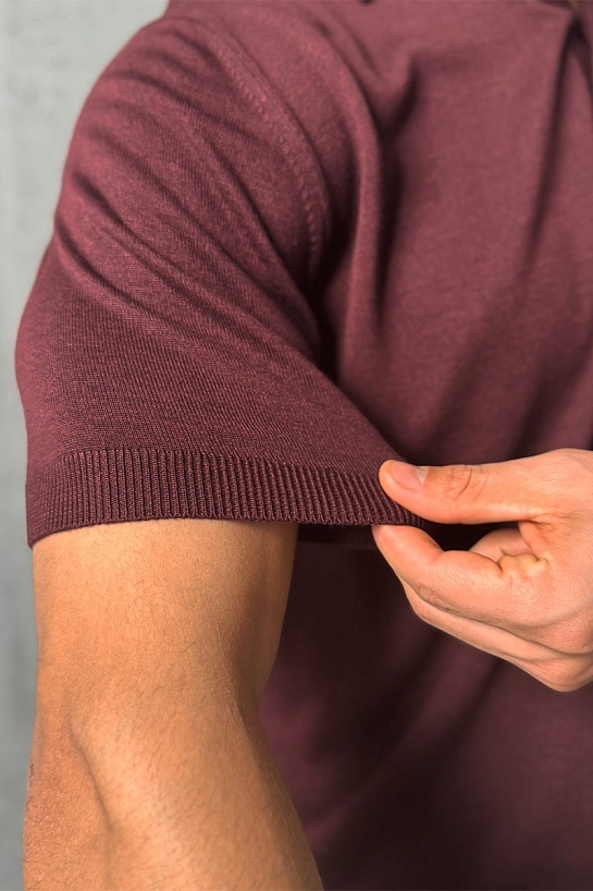 Классическое мужское поло Billionaire бордового цвета