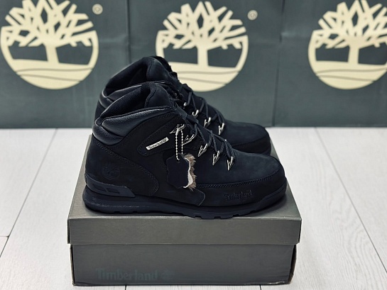 Мужские ботинки с мехом Timberland Euro Rock Hiker - Black