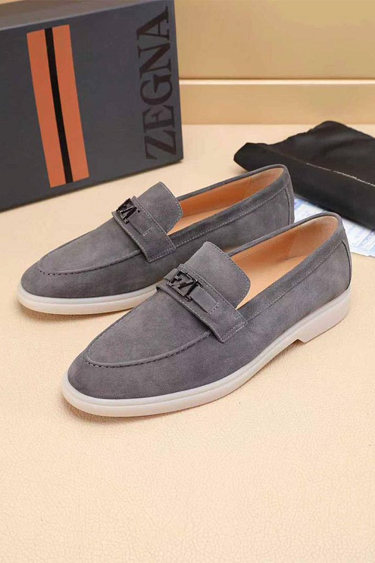 Мужские замшевые лоферы Ermenegildo Zegna