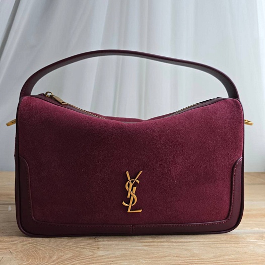 Замшевая сумка Yves Saint Laurent 29x18 см   