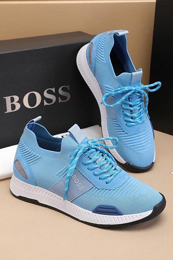 Текстильные кроссовки Hugo Boss Titanium - Blue   