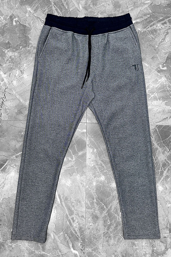 Мужские штаны Trussardi embroidered logo - Grey