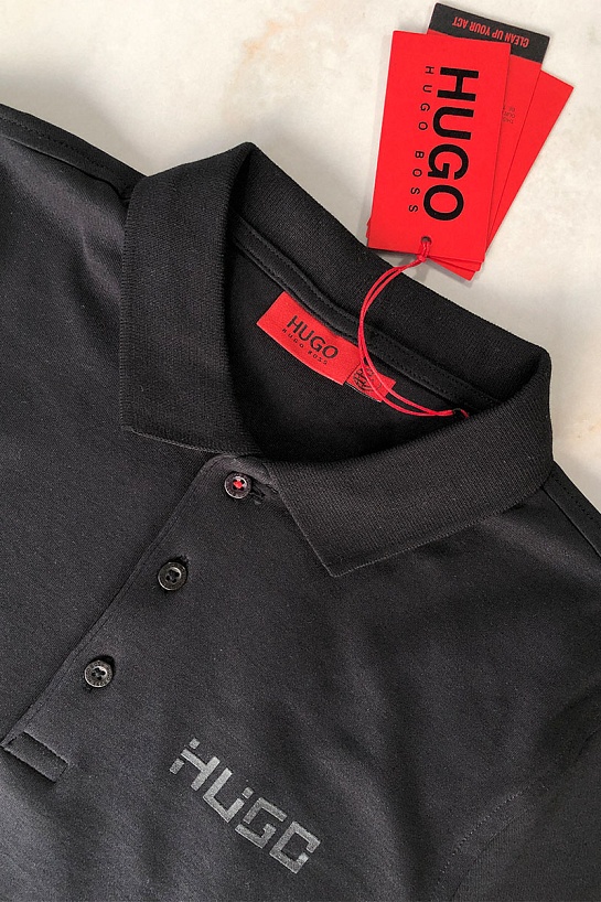 Мужское поло Hugo Boss цвета индиго