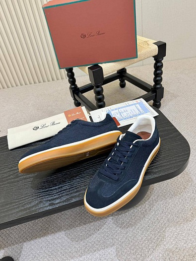 Мужские кроссовки Loro Piana Tennis Walk - Navy   