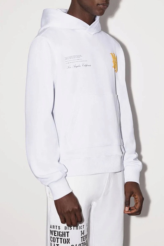 Худи белого цвета Amiri Military Specs Stencil