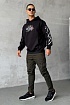 Мужское чёрное худи Off-White Graffiti Arrows Logo