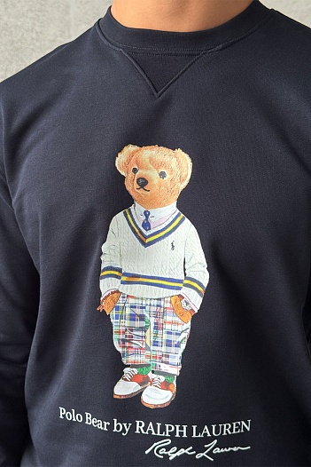 Тёмно-синий свитшот Polo Ralph Lauren "Bear"   