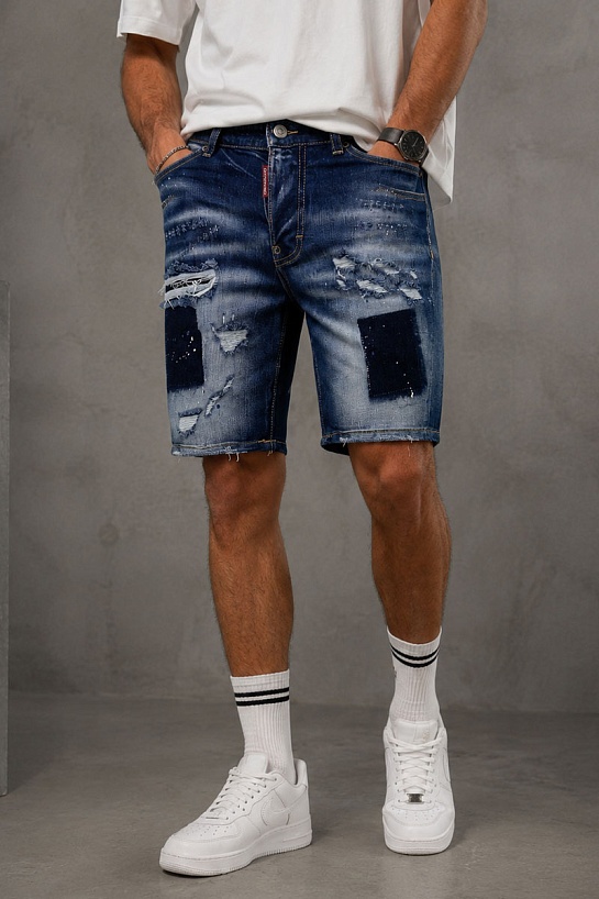 Синие джинсовые шорты Dsquared2