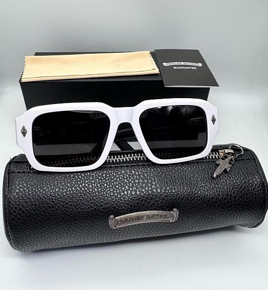 Солнцезащитные очки Chrome Hearts square-frame - White