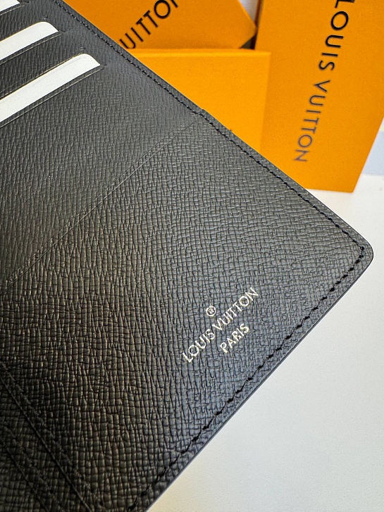 Кожаный бумажник Louis Vuitton Brazza premium 10x19x2 см