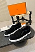 Мужские замшевые слипоны Hermes Kiddy - Black