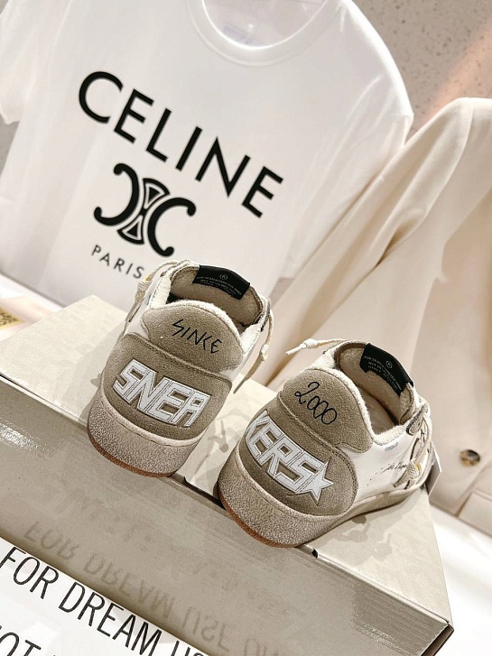 Женские кожаные кроссовки Golden Goose Ball Star premium