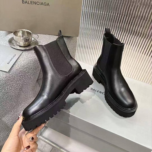 Женские кожаные сапоги Balenciaga premium   