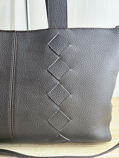 Кожаная сумка Bottega Veneta 38x22 см   