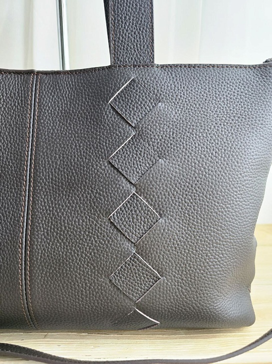 Кожаная сумка Bottega Veneta 38x22 см