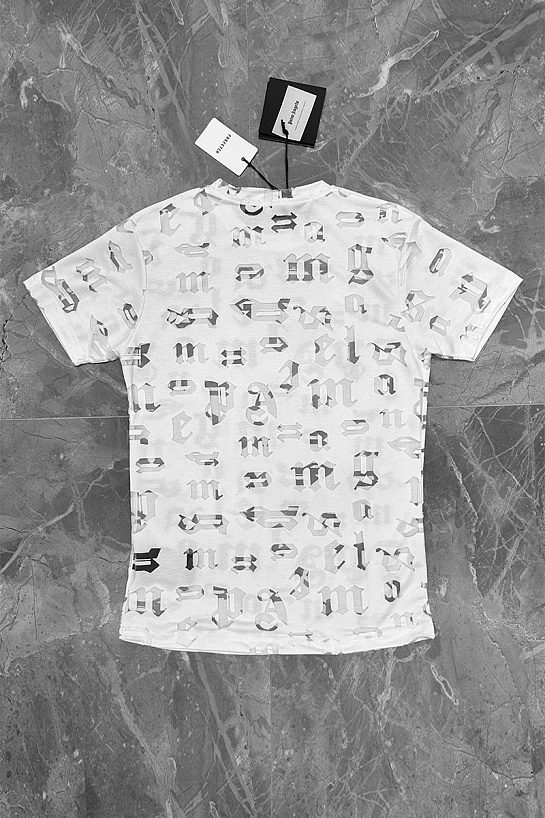 Мужская белая футболка Palm Angels