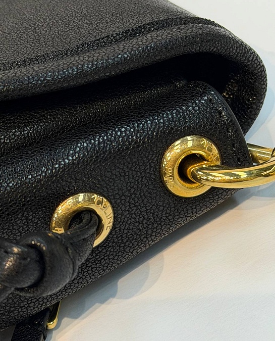 Кожаная сумка Celine Little Halfmoon Soft Triomphe premium 25x13x5 см