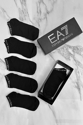 Набор чёрных носков Emporio Armani 7   