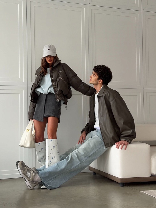 Женская куртка Prada premium - Brown