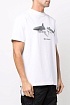 Белая оверсайз футболка Palm Angels Shark