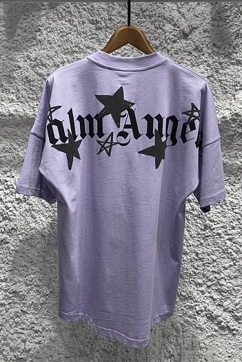 Оверсайз футболка Palm Angels Shooting Star - Purple   
