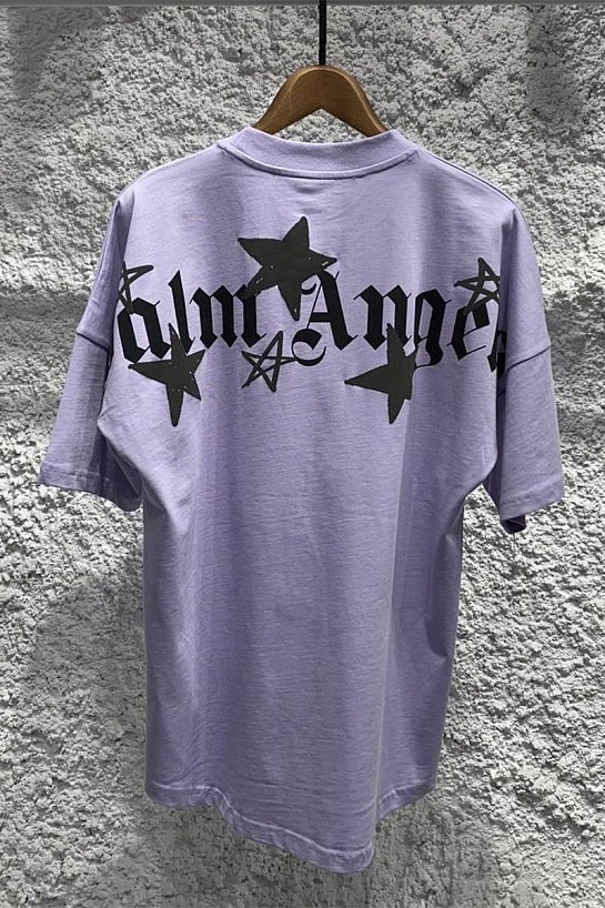Оверсайз футболка Palm Angels Shooting Star - Purple