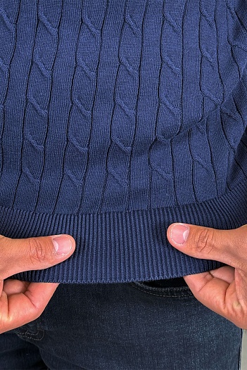 Мужской джемпер Polo Ralph Lauren cable-knit - Navy   