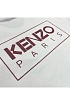 Белая мужская футболка Kenzo Paris logo-print