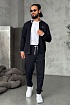Кофта на молнии чёрного цвета Hugo Boss