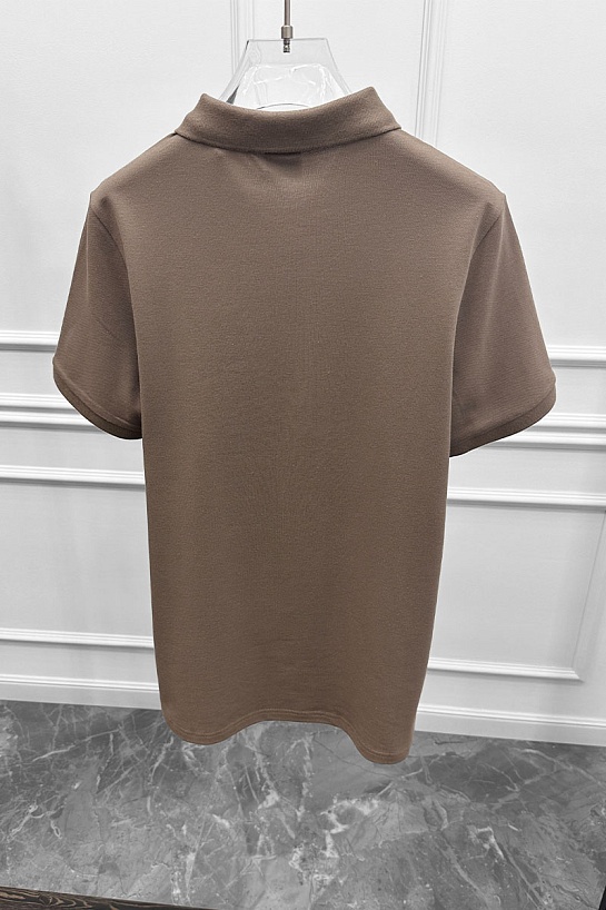 Мужское поло Hugo Boss бежевого цвета