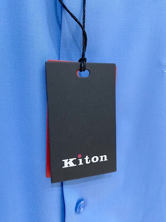 Мужская синяя рубашка Kiton premium
