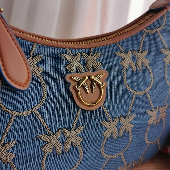 Женская сумка Mini Love Half Moon Denim 24x17 см