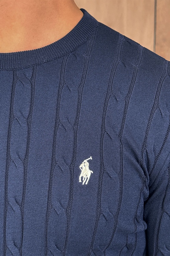 Мужская тёмно-синяя футболка Роlо Ralрh Lаurеn