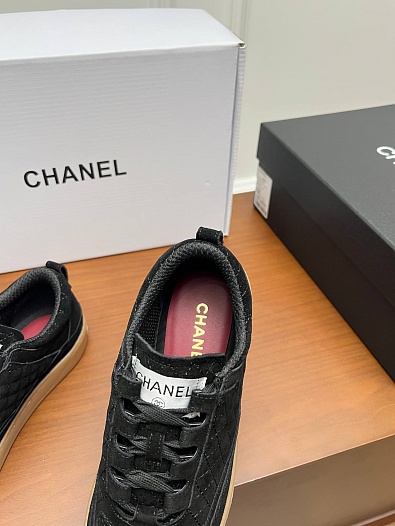 Женские замшевые кроссовки Chanel premium   