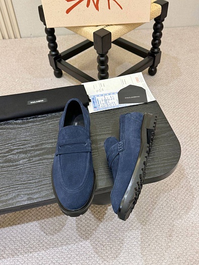 Мужские замшевые лоферы Dolce & Gabbana   