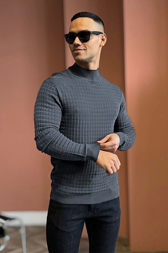 Мужская водолазка Brioni цвета антрацит