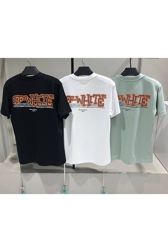 Оверсайз футболка Off-White Glitz Carlos - Black