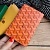 Кожаная обложка на паспорт Goyard - Orange 10х14 см