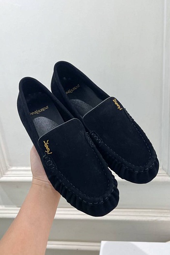 Женские замшевые лоферы Yves Saint Laurent premium   