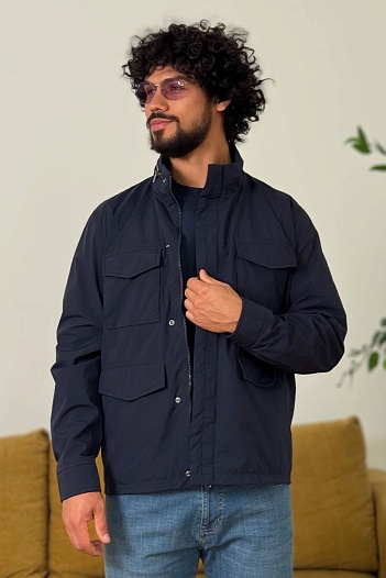 Мужская тёмно-синяя куртка Loro Piana Traveler   