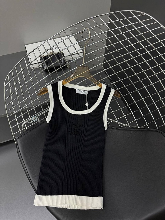 Женская майка Chanel premium - Black